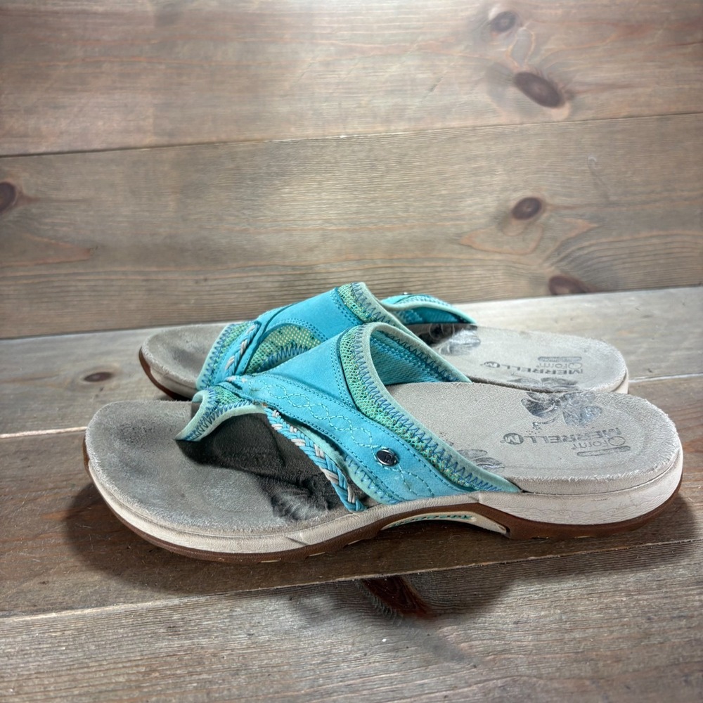 Merrell Capri Womens size 8 shoes blue Mesh Toe Loop Strappy sandals
